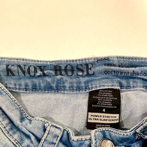 Knox Rose Embroidery Crop Skinny Jeans size 4 - Picture 8 of 9